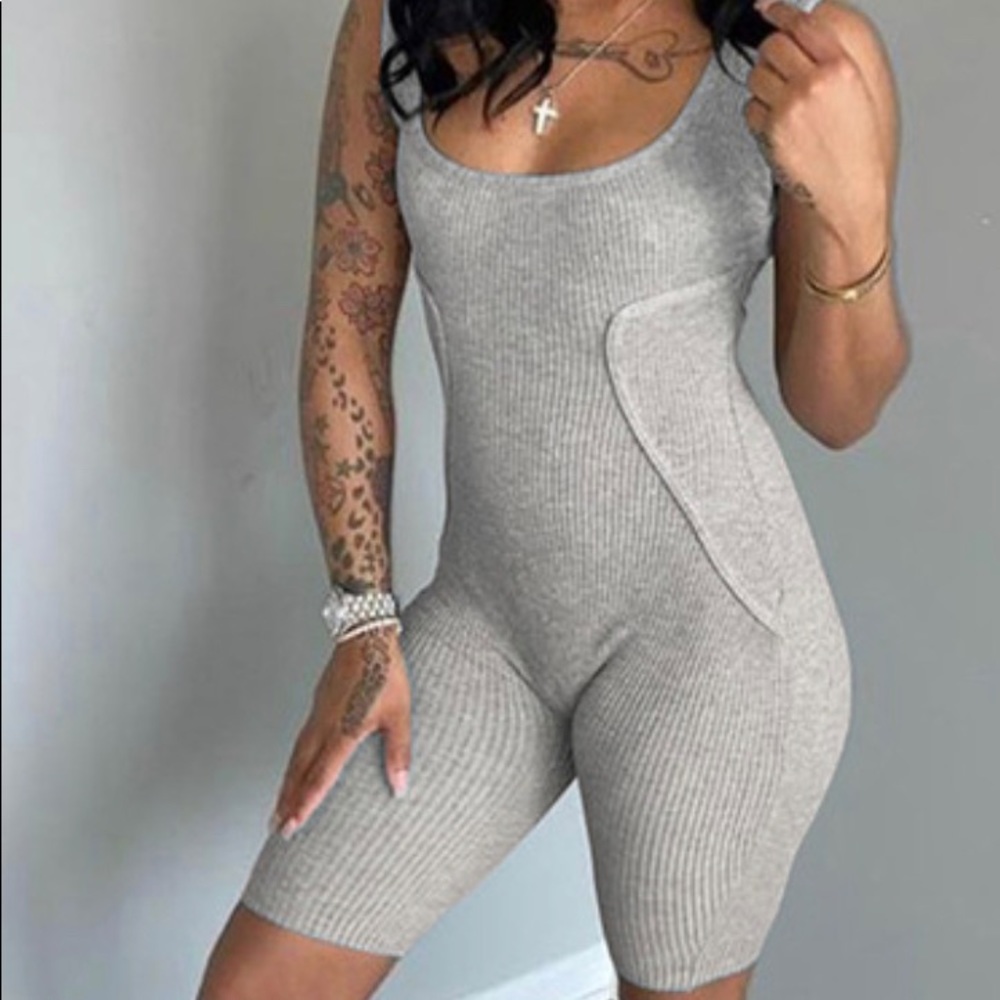 Grey One Piece Jumpsuit